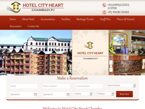 hotelcityheartchamba.com