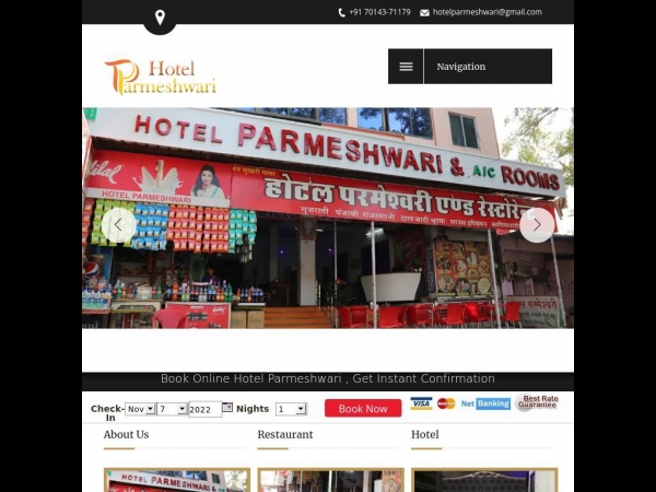 hotelparmeshwari.com