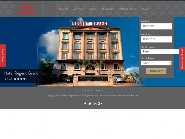 hotelregentindia.com