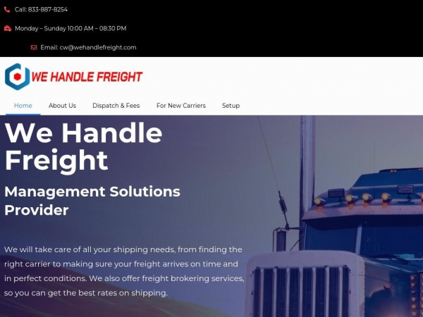 wehandlefreight.com