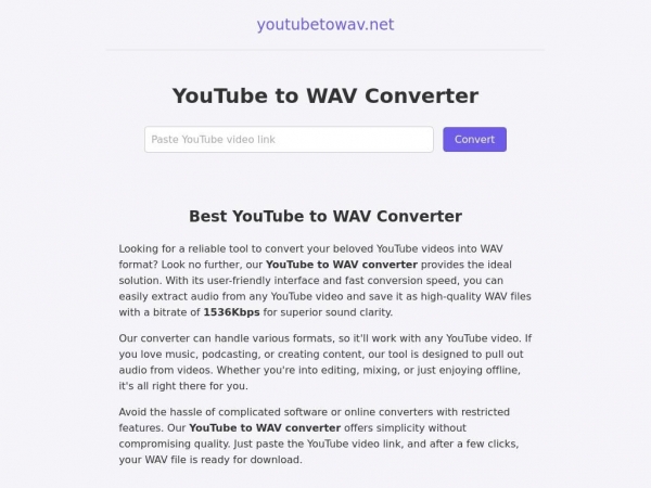 youtubetowav.net